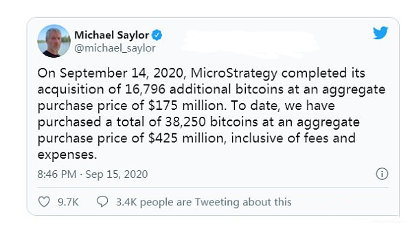 比特币作为全球储备货币的地位正在慢慢形成，看涨20万美元1